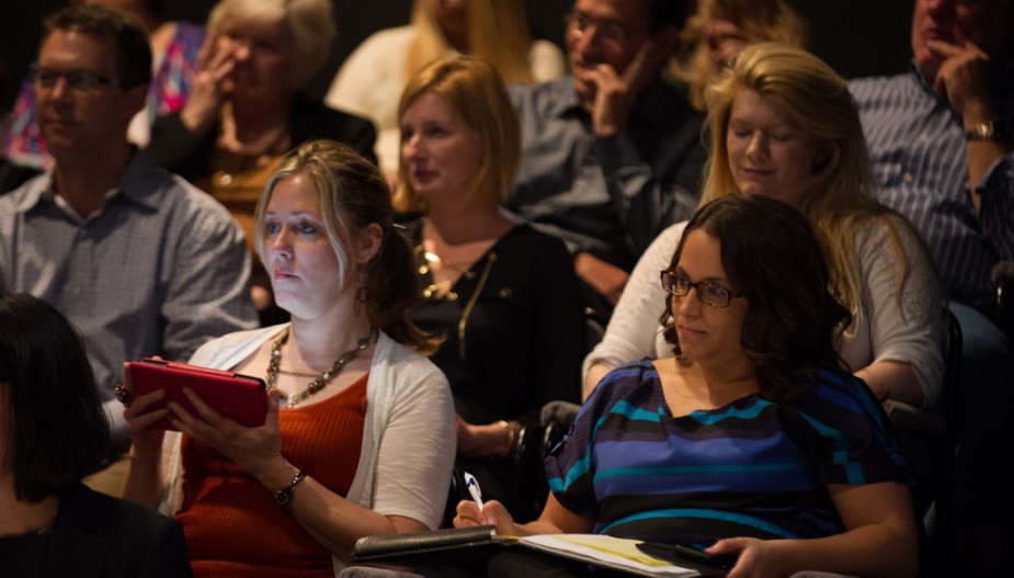 Audience at presentation
